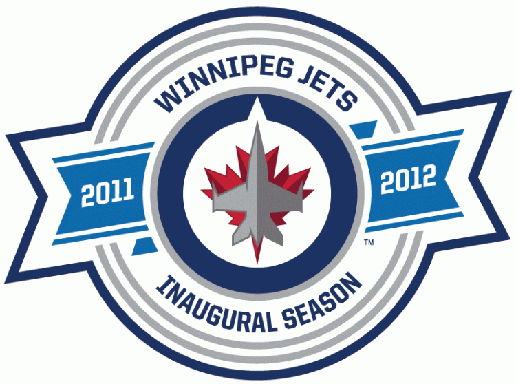 Winnipeg Jets 2012 Anniversary Logo iron on transfers for T-shirts